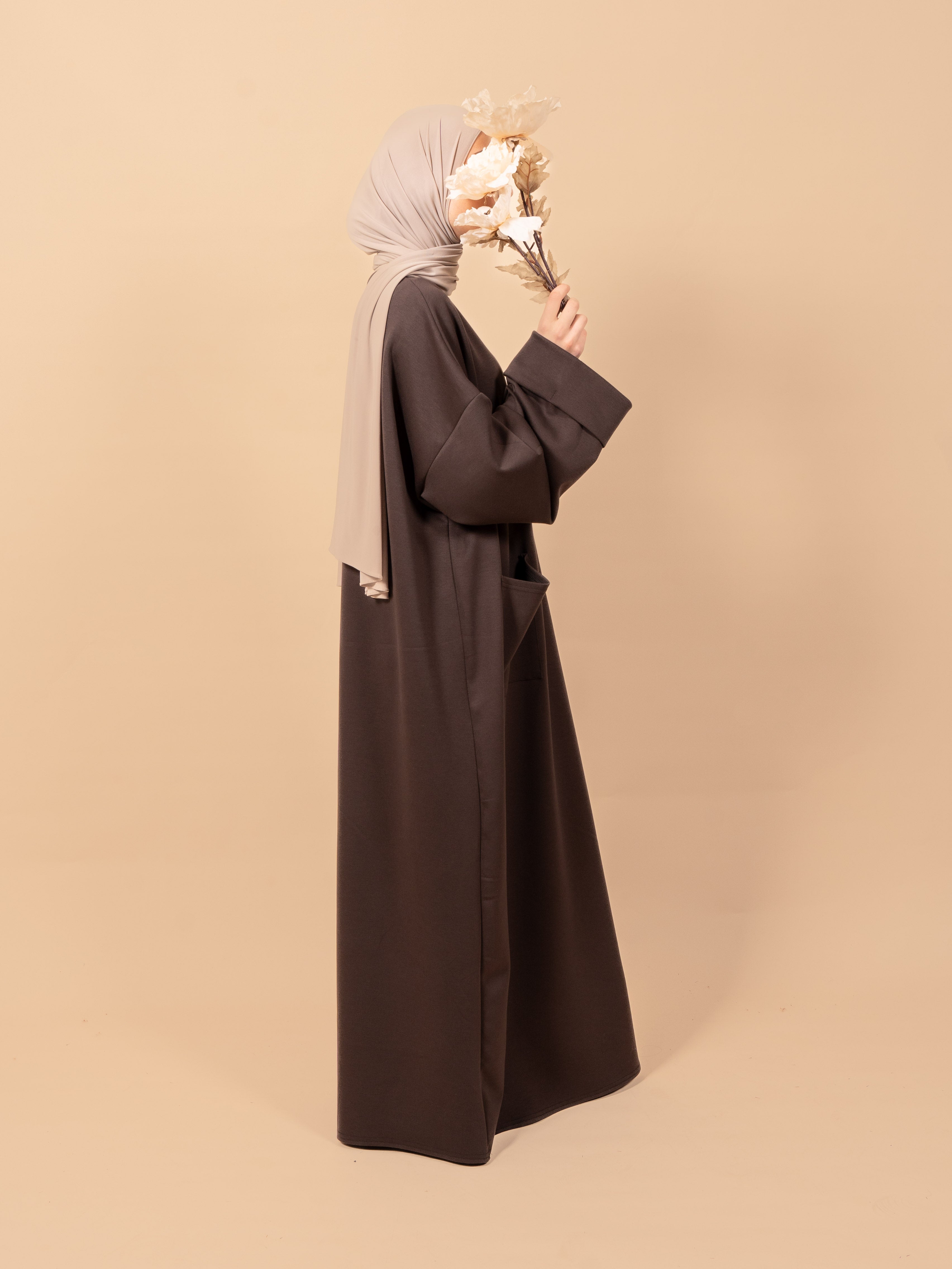 Abaya pocket - Deep brown