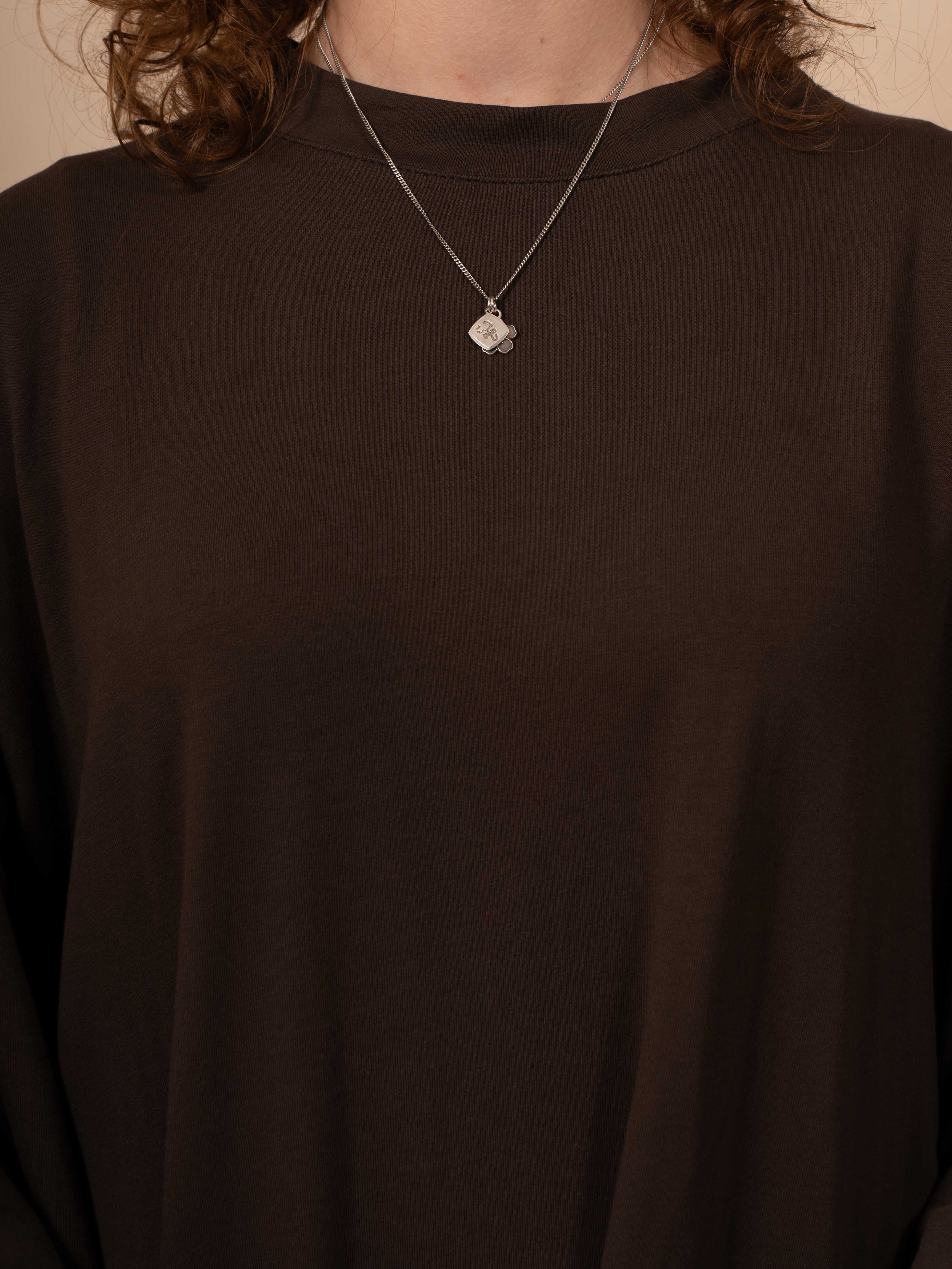 Cutsleeve dress - Brown