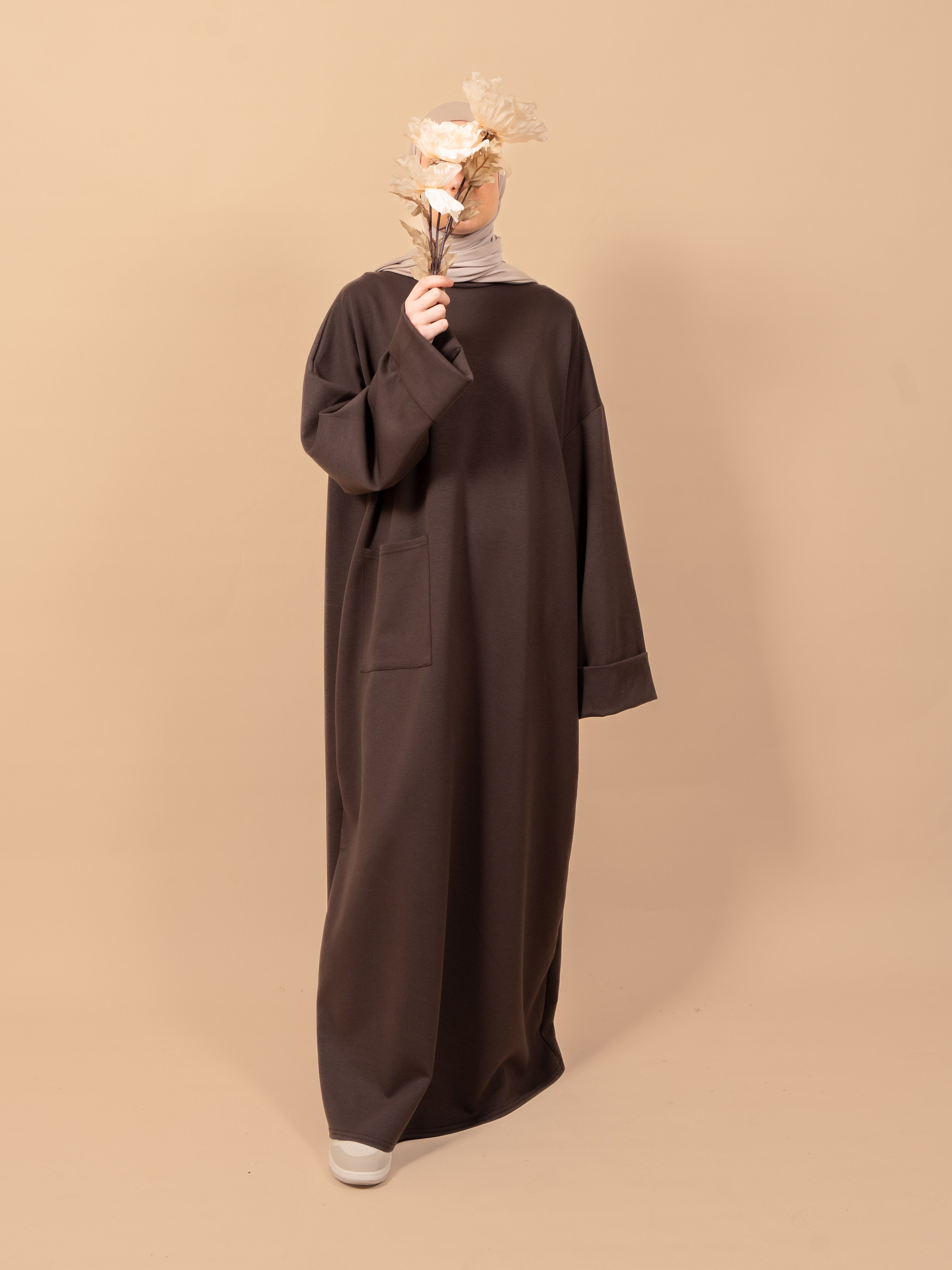 Abaya pocket - Deep brown