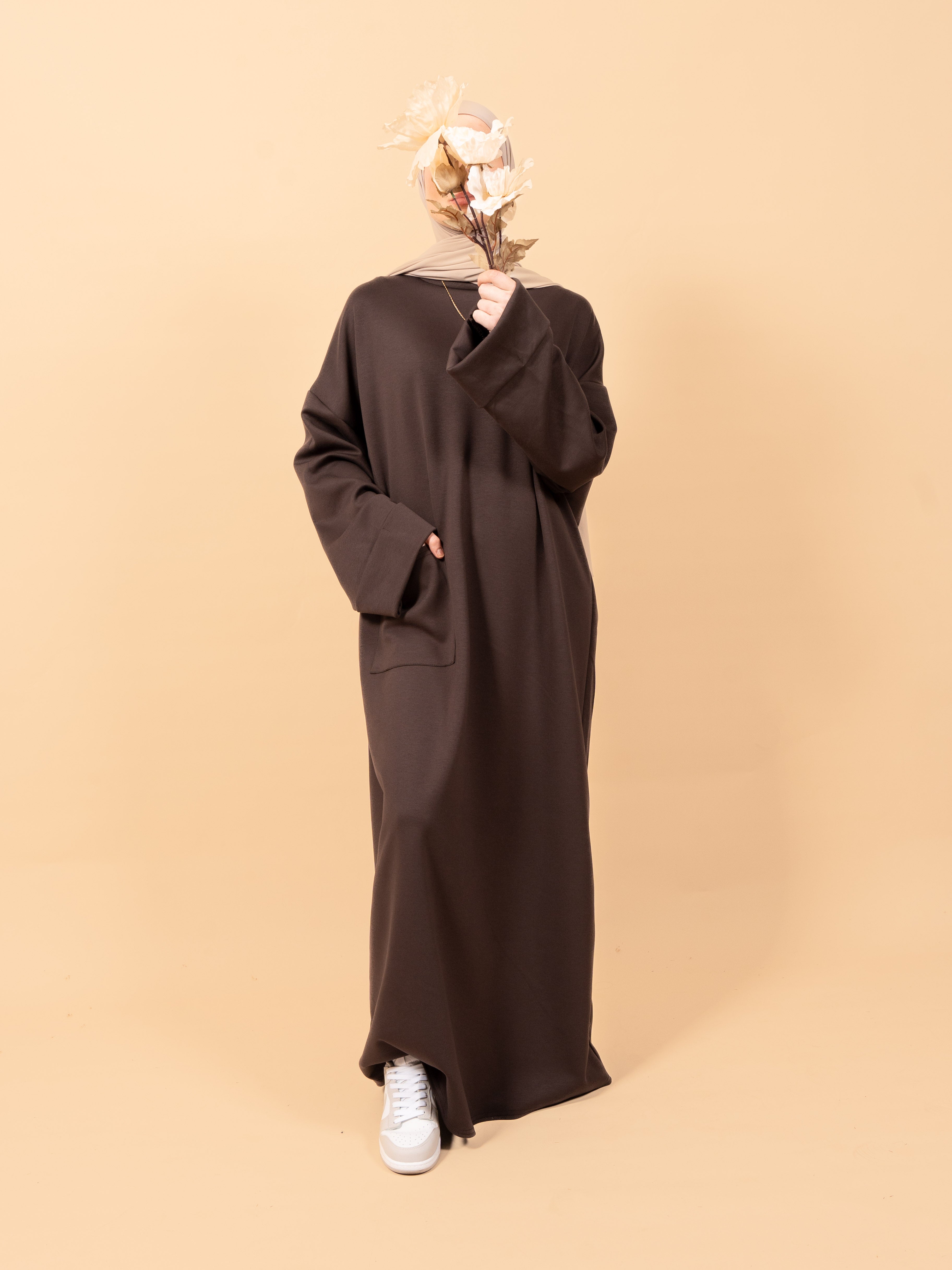 Abaya pocket - Deep brown